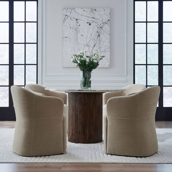 Liberty Furniture Accent Dining Chair with Casters in Wicker