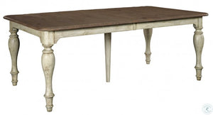 Kincaid Weatherford Rectangular Dining Table In Cornsilk Finish with 4 Side Chairs & 2 Armchairs
