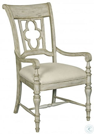 Kincaid Weatherford Rectangular Dining Table In Cornsilk Finish with 4 Side Chairs & 2 Armchairs