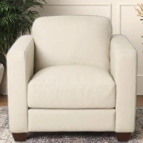 Hudsons Furniture Shilo Leather Chair in Oslo Pebble