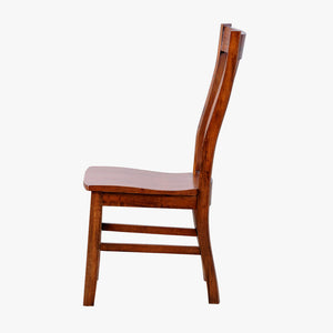 napa furniture whistler retreat dining table with extension & 4 side chairs set in warm cherry