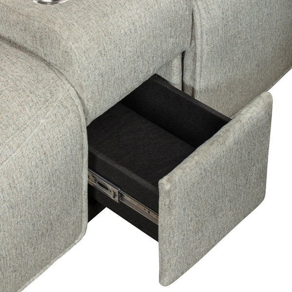 New Classic Remsen 3-Piece Manual Reclining Sectional in Latte