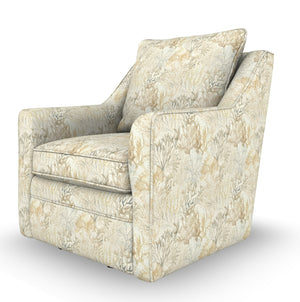 Best Home Aubrey Marina Fabric Pillow Back Swivel Chair