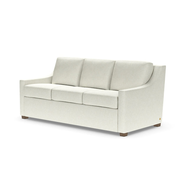 American Leather Perry Comfort Sleeper Queen Plus Size 3-Seat Sofa in Handwoven Beige