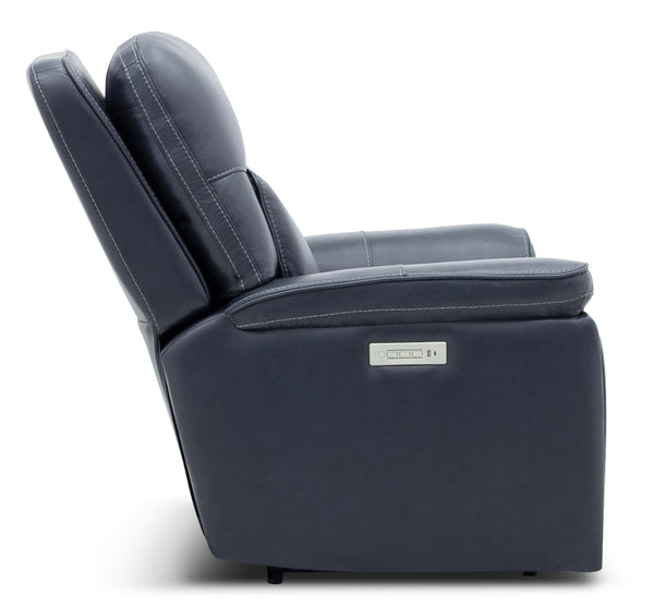 Moto Motion Harmony Recliner with Home Theater Immersive Multi Media, Air Massage, 3-Zone Heating & Zero Gravity In Sorrento Ocean Leather