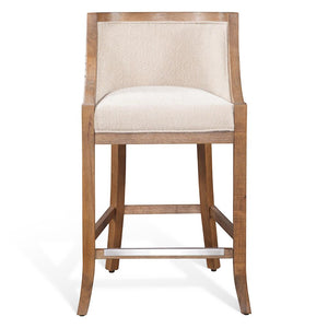 American Woodcrafters Michelle 36-Inch Wood Frame Stool Warm Brown Distressed