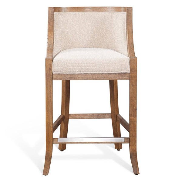 American Woodcrafters Michelle 36-Inch Wood Frame Stool Warm Brown Distressed