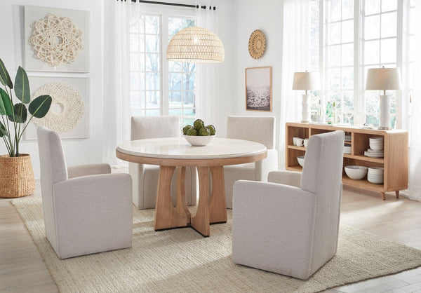 Parkerhouse Escape 54-Inch Round Natural Dining Table