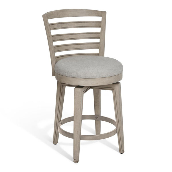 American Woodcrafters Heritage Coast Round 5-Piece Counter-Height Dining Set Sea Oat