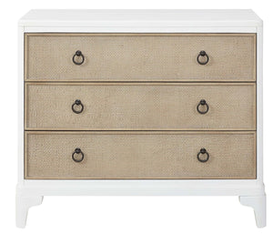 Heritage Coastal Breeze Living 3-Drawer Hall Chest in White Finish
