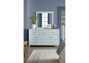 Vaughan-Bassett Tide & Timber Blue Maple Mirror