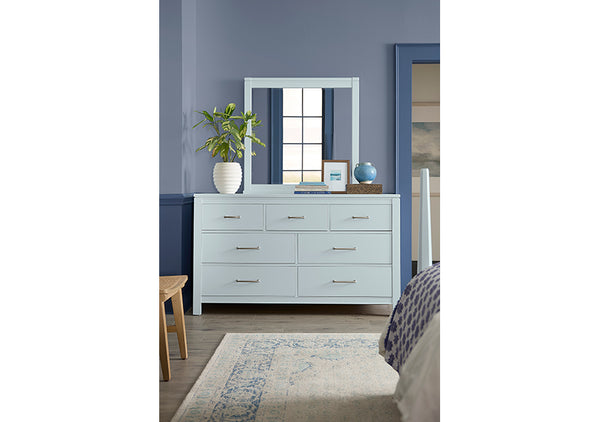 Vaughan-Bassett Tide & Timber Blue Maple Mirror