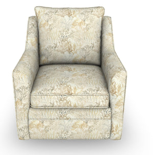 Best Home Aubrey Marina Fabric Pillow Back Swivel Chair