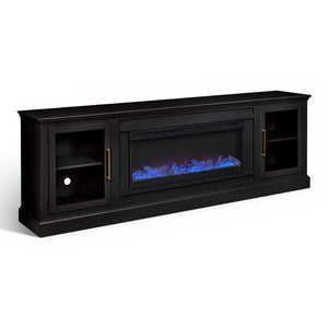 Aspen Home Byron Black 98 inch Fireplace Console