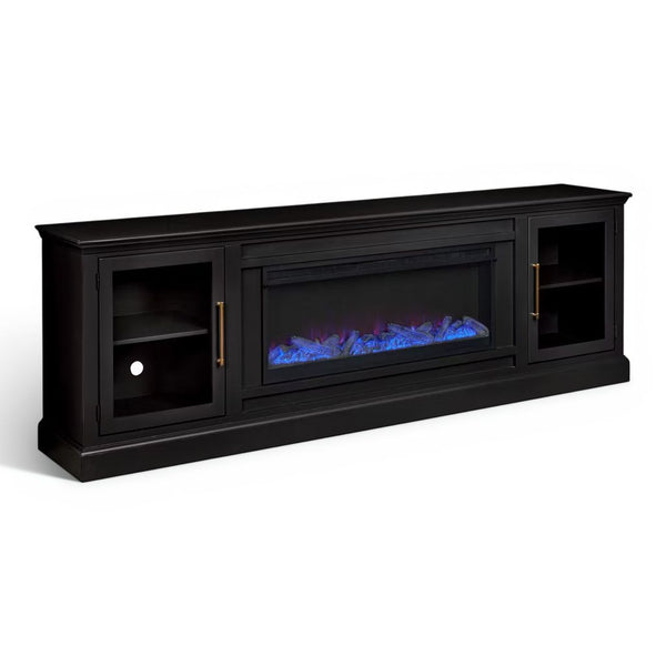 Aspen Home Byron Black 98 inch Fireplace Console