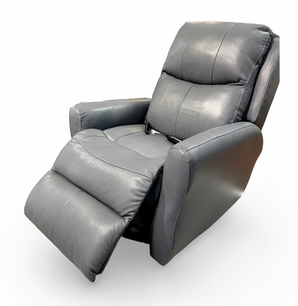 Southern Motion Fame Maximus Blue Sky Leather Power Rocker Recliner