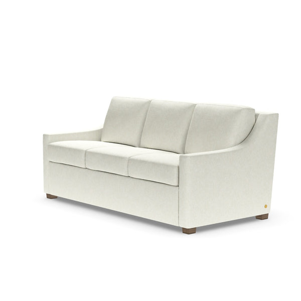 American Leather Perry Comfort Sleeper Queen Plus Size 3-Seat Sofa in Handwoven Beige