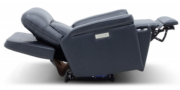Moto Motion Harmony Recliner with Home Theater Immersive Multi Media, Air Massage, 3-Zone Heating & Zero Gravity In Sorrento Ocean Leather