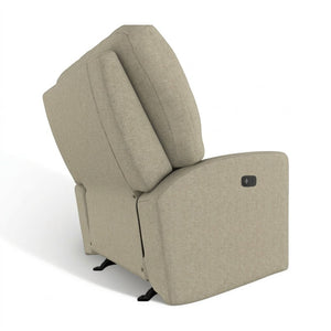 Best Chair Nika Manual Fabric Rocker Recliner in Cappucino