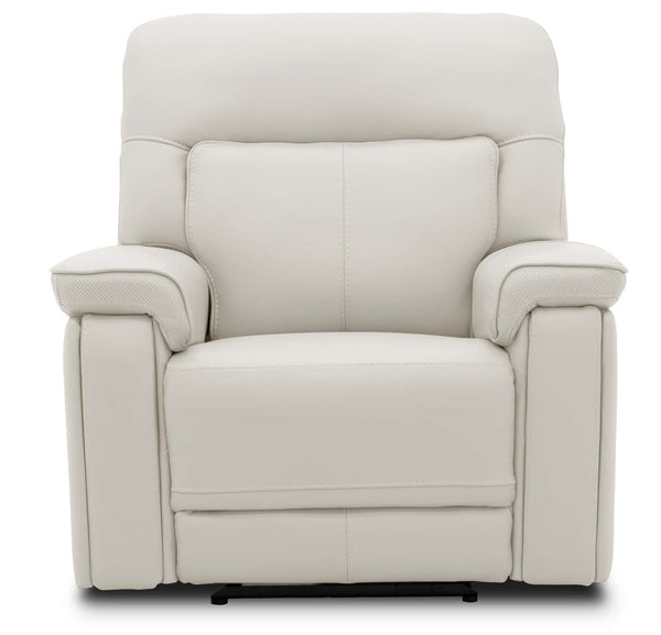 Moto Motion Harmony Recliner with Home Theater & Multi Media & Air Massage, 3-Zone Heating & Zero Gravity In Sorrento Dove Leather