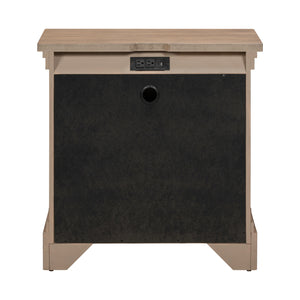 Liberty Furniture Haven Hills Nightstand with Charging Station