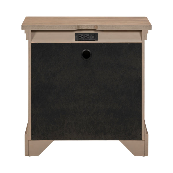 Liberty Furniture Haven Hills Nightstand with Charging Station