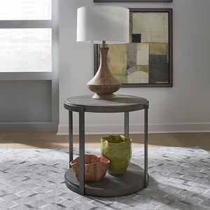 Liberty Furniture Modern View Gauntlet Gray End Table