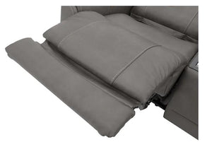 Flexsteel Latitudes Motion Carter Smoke Gray Power Fabric Sectional
