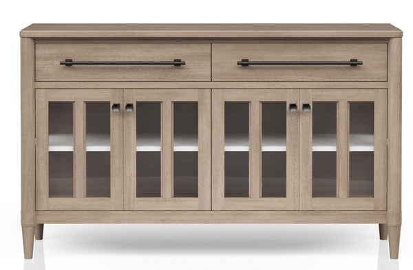 Heritage Coastal Breeze Living 2-Drawer 4-Door Buffet in Sand Finish
