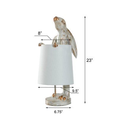 Style Craft Rabbit Figurine Lamp
