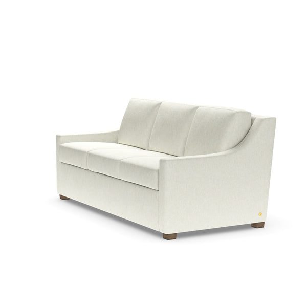American Leather Perry Comfort Sleeper Queen Plus Size 3-Seat Sofa in Handwoven Beige