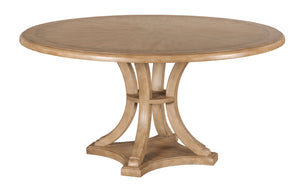 American Drew Chastain Caramel Midway Round Dining Table & 4 Side Chairs Set