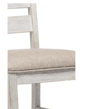Skempton Upholstered Dining Side Chair White/Light Brown