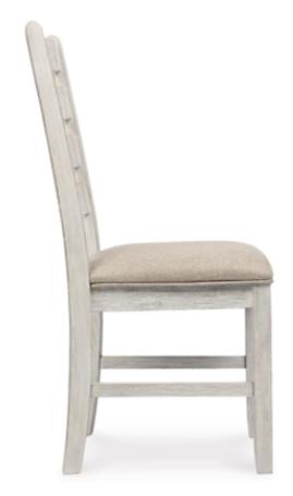 Skempton Upholstered Dining Side Chair White/Light Brown