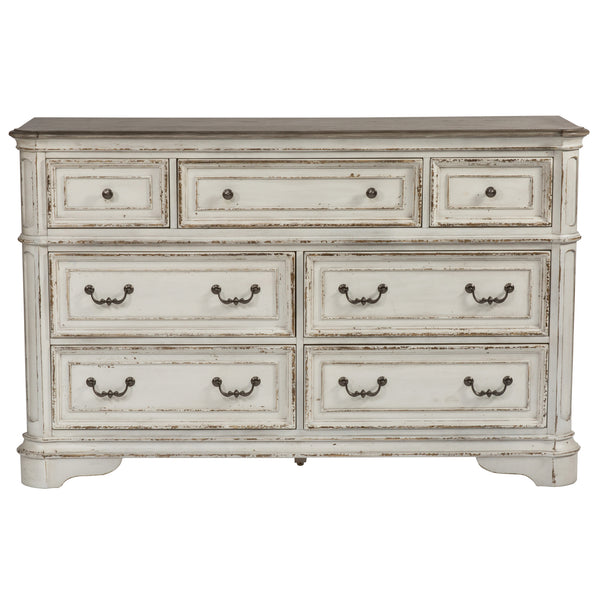 Liberty Furniture Magnolia Manor Antique White 7-Drawer Dresser