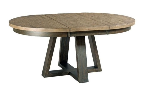 Kincaid Plank Road Button Dining Table in Charcoal