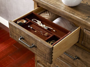 Kincaid Plank Road Westwood 9-Drawer Bureau Dresser in Stone