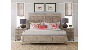 American Drew Vista Oyster Altamonte White Oak Queen Headboard