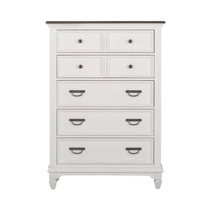 Liberty Furniture Allyson Park Wire Brushed White 5-Drawer Chest