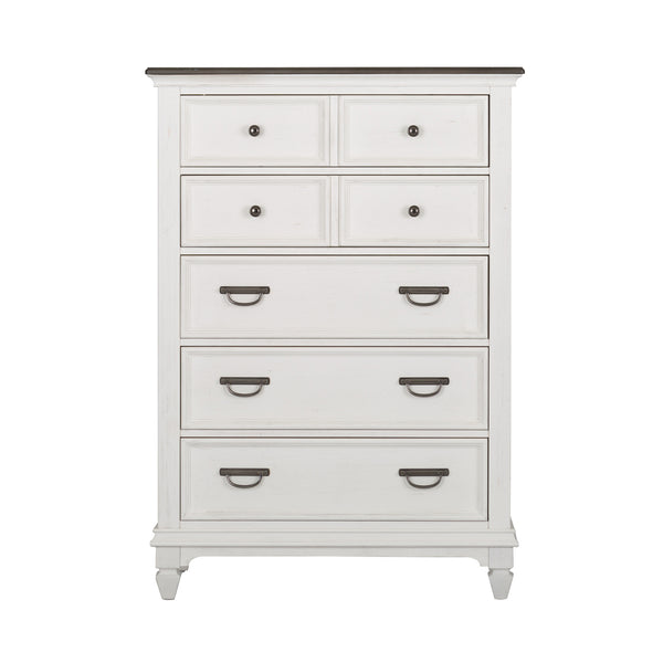 Liberty Furniture Allyson Park Wire Brushed White 5-Drawer Chest