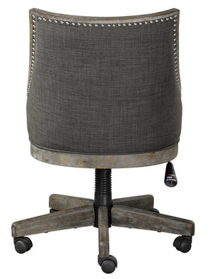 Uttermost Aidrian Heavy Gray Desk Chair
