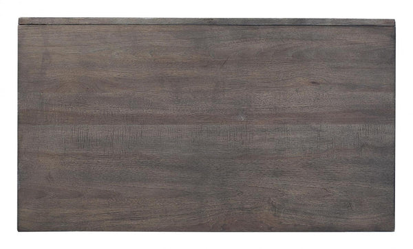 aspenhome harper point 66" executive desk in fossil
