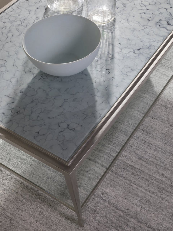 Artistica Home by Lexington Signature Designs Sashay Silver Rectangular Cocktail Table