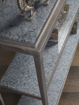 Artistica Home by Lexington Signature Designs Sashay Silver Console Accent Table