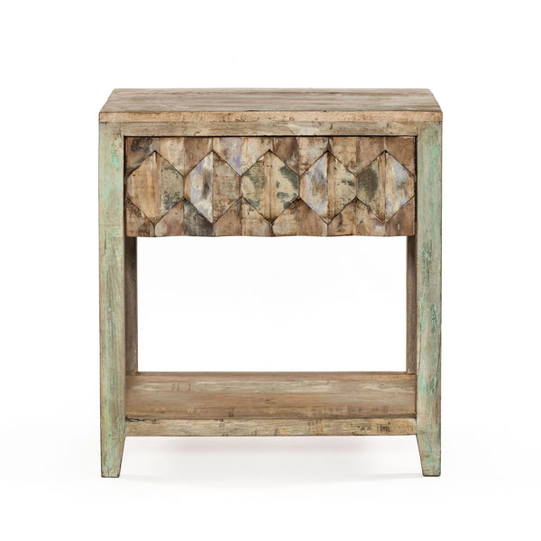 Home Trends Design Ibiza Vintage Reclaimed Teak Night Chest
