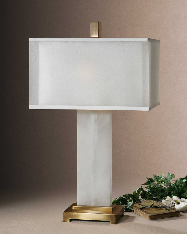 Uttermost Athanas White Table Lamp