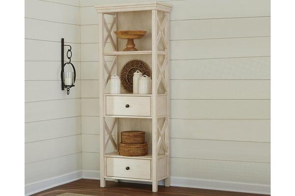 Bolanburg Pastoral Charm 2-Drawer Display Cabinet Antique White