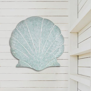 T.I. Design Scallop Shell Seafoam Wall Art