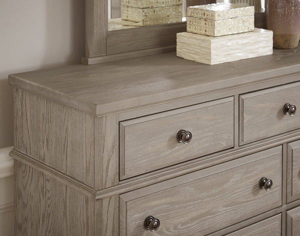 Vaughan-Bassett Heritage Greystone 9-Drawer Bureau Dresser