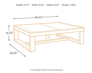 Watson Boho Haven Rectangle Coffee Table Dark Brown